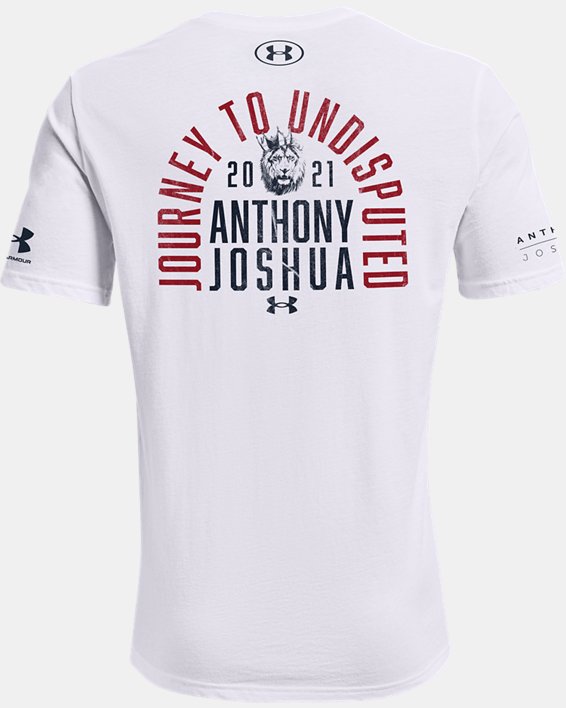 Men's UA Anthony Joshua King T-Shirt, White, pdpMainDesktop image number 3